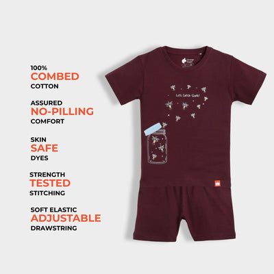 3 Pack T-Shirt & Shorts Unisex Co-ord Set | Black Stripes, Korea Love, Firefly Magic