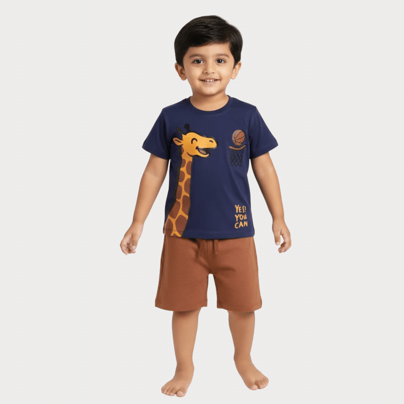 T-Shirt & Shorts Unisex Co-ord Set | Sporty Giraffe
