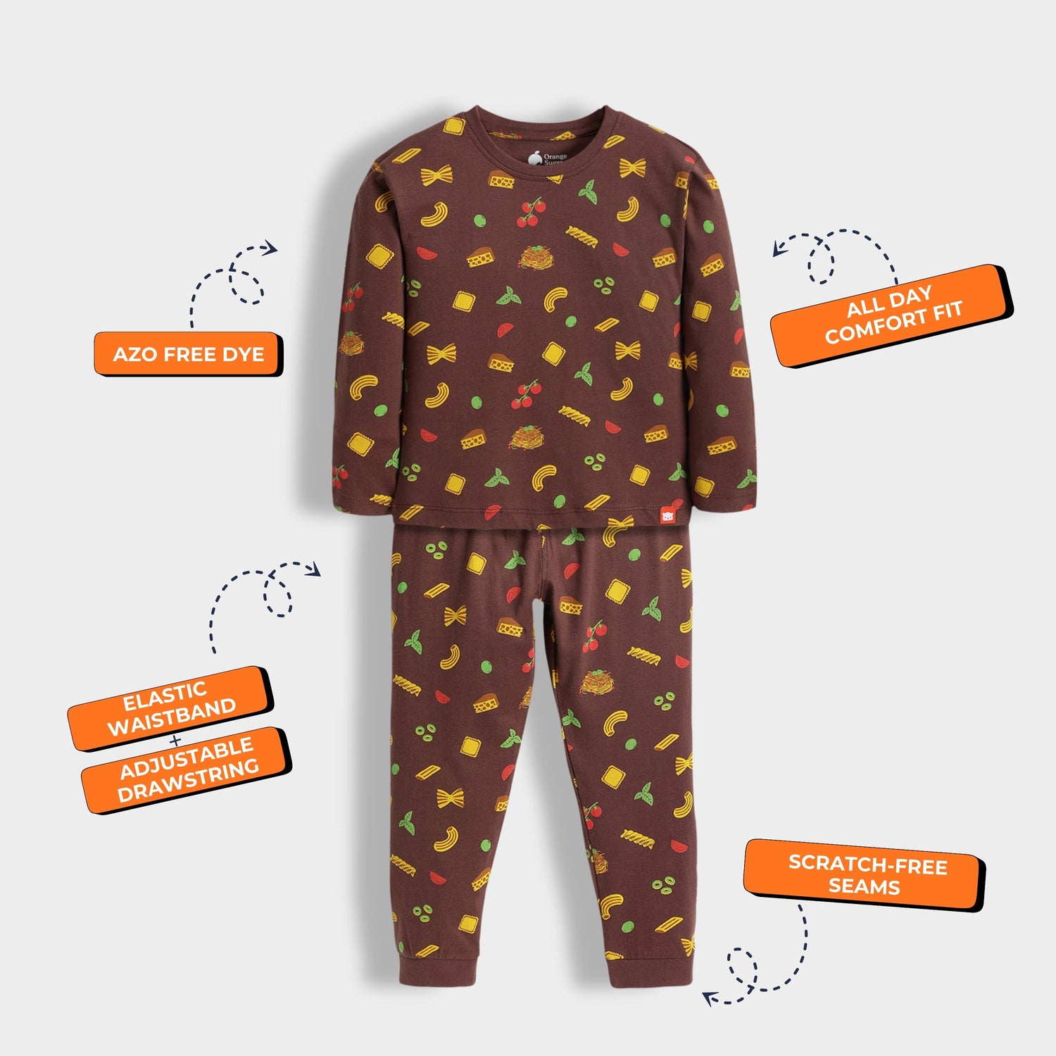 Full Sleeves Unisex Co-ord Set | Pasta