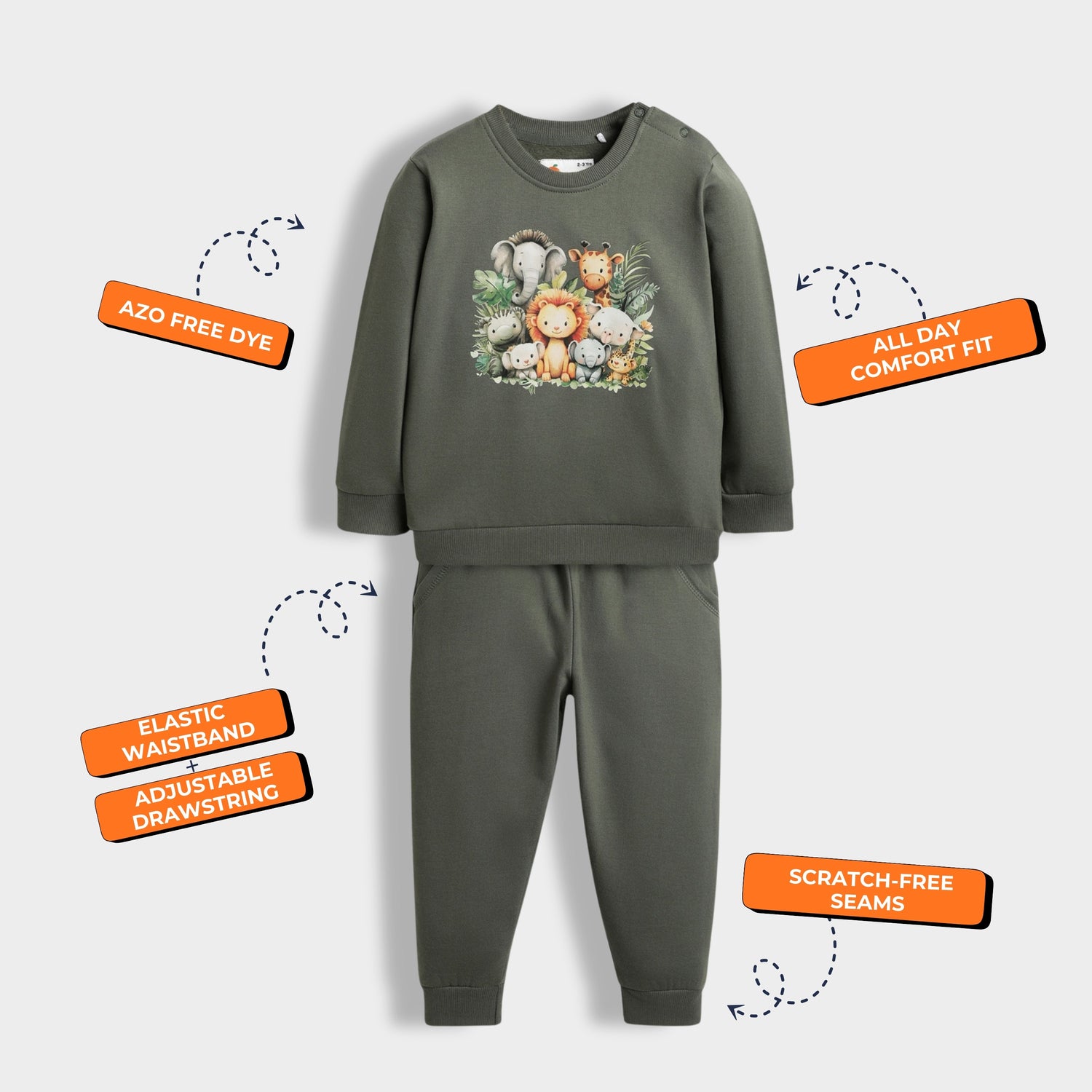 3 Pack Sweatshirt & Joggers | Snow Penguin, Camp, Wild Pals