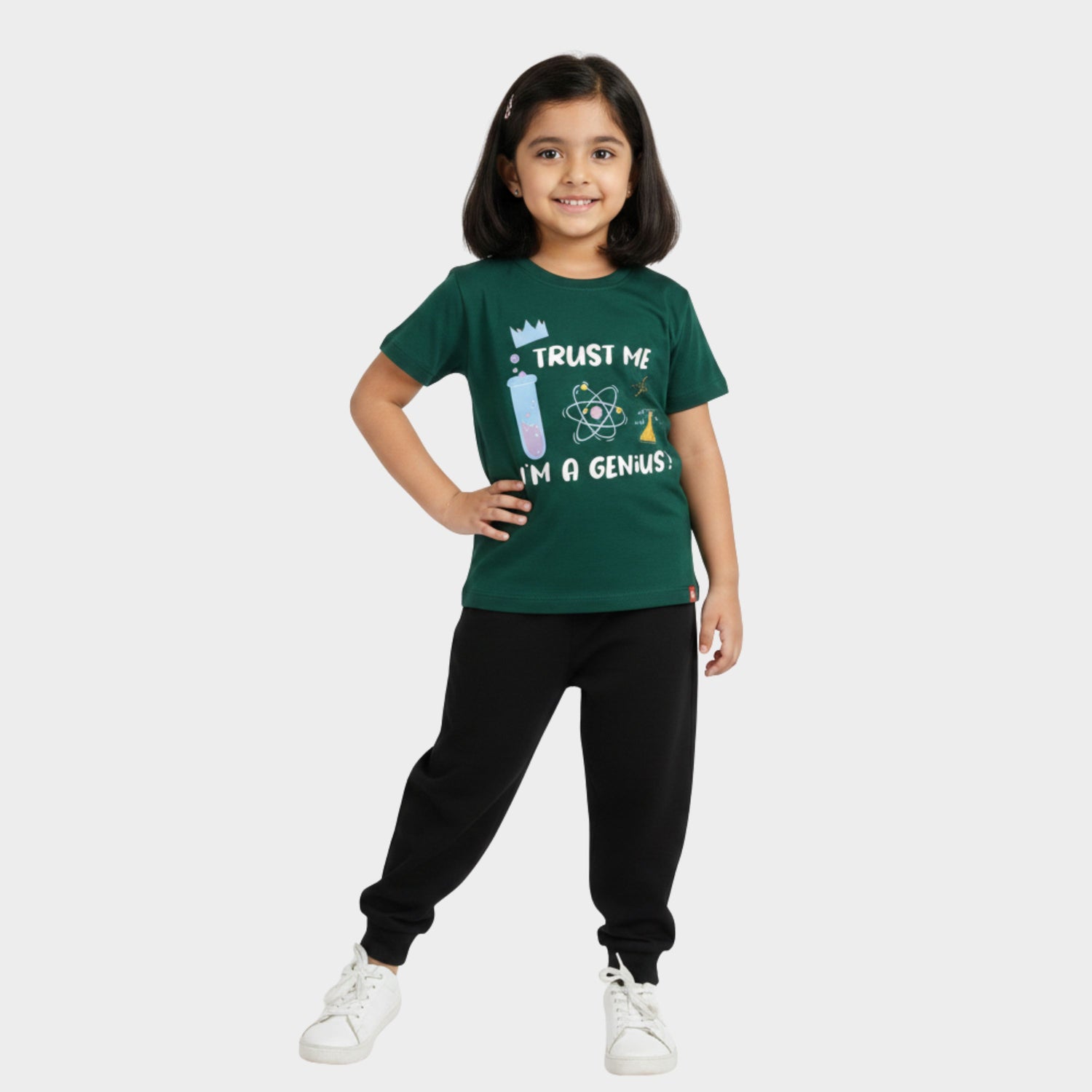 Half Sleeves Unisex T-Shirt & Joggers Set | I Am Genius