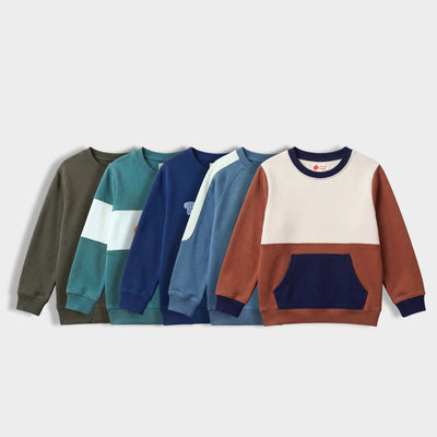 5 Pack Unisex Sweatshirts | Olive Green, Orange Crew, Traveller, Gen Alpha, Rust Brown