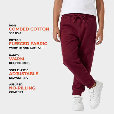 Winter Fleece Joggers | Maroon