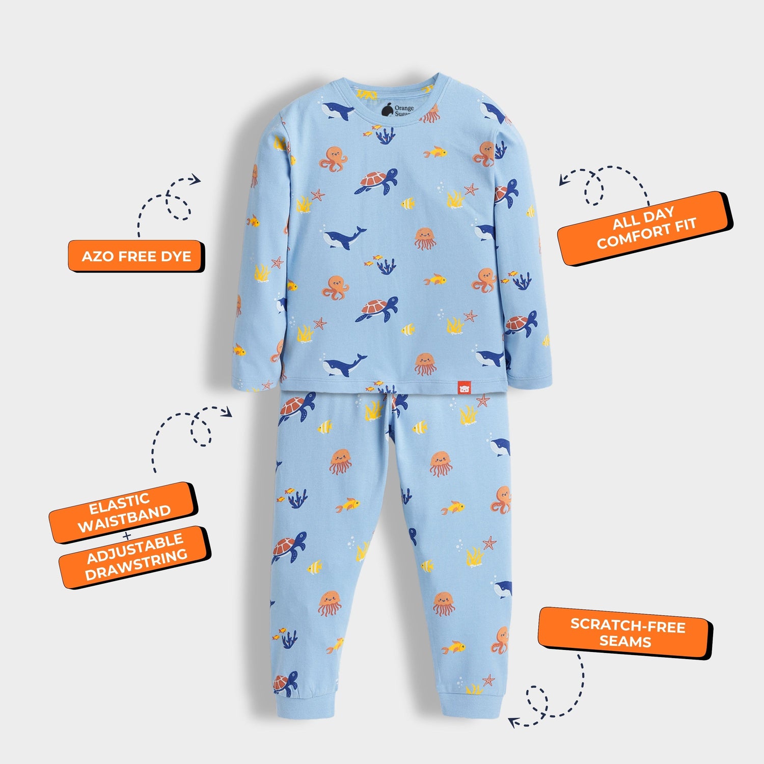 Full Sleeves Unisex Co-ord Set | Aqua World