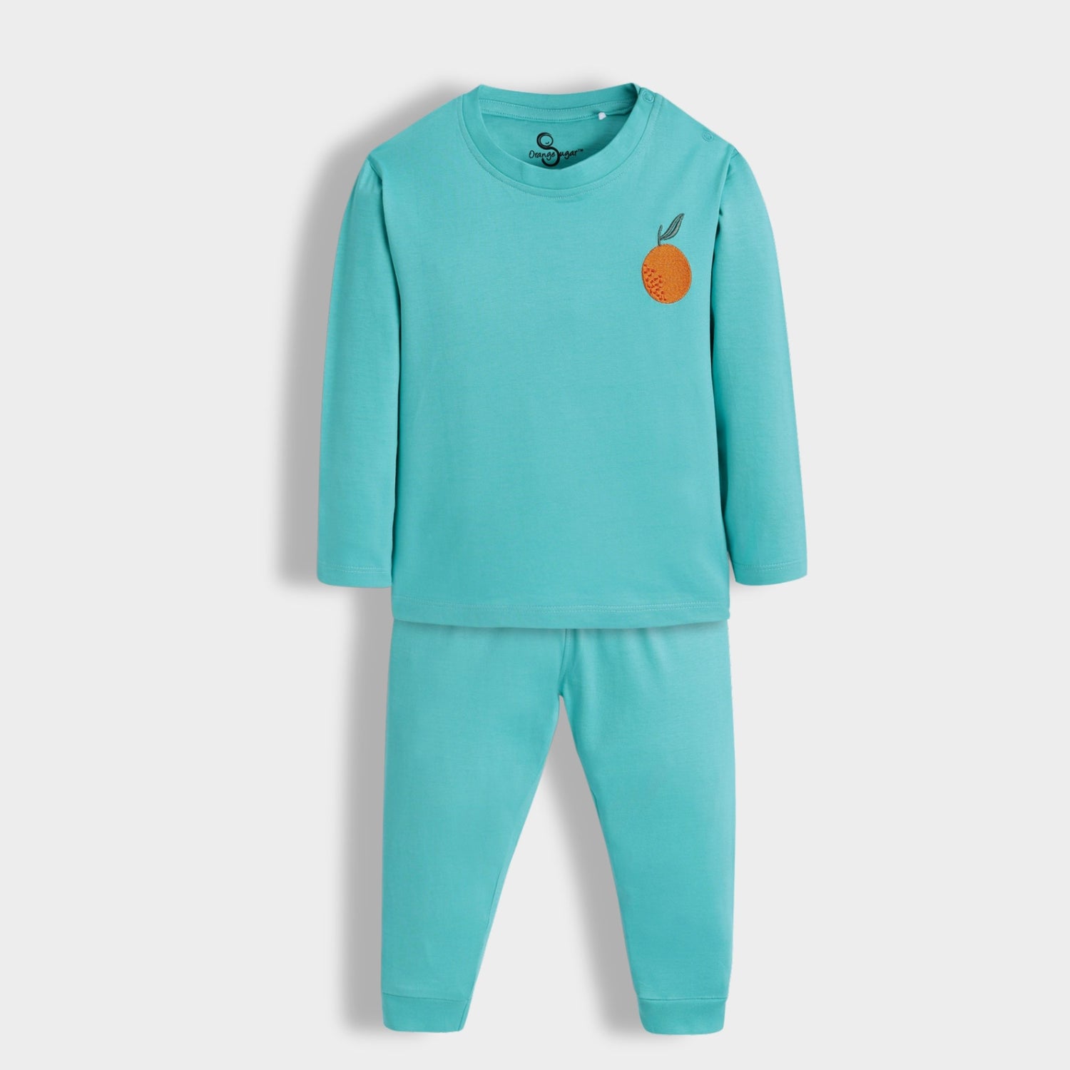 Full Sleeves Unisex Co-ord Set | Aqua Orange