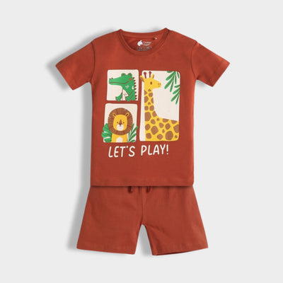 T-Shirt & Shorts Unisex Co-ord Set | Little Zoo