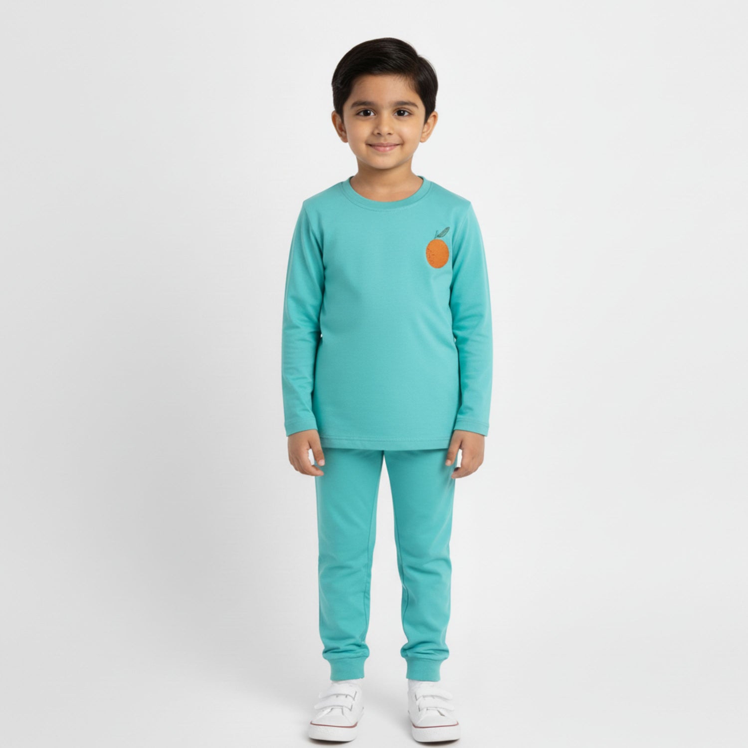 Full Sleeves Unisex Co-ord Set | Aqua Orange