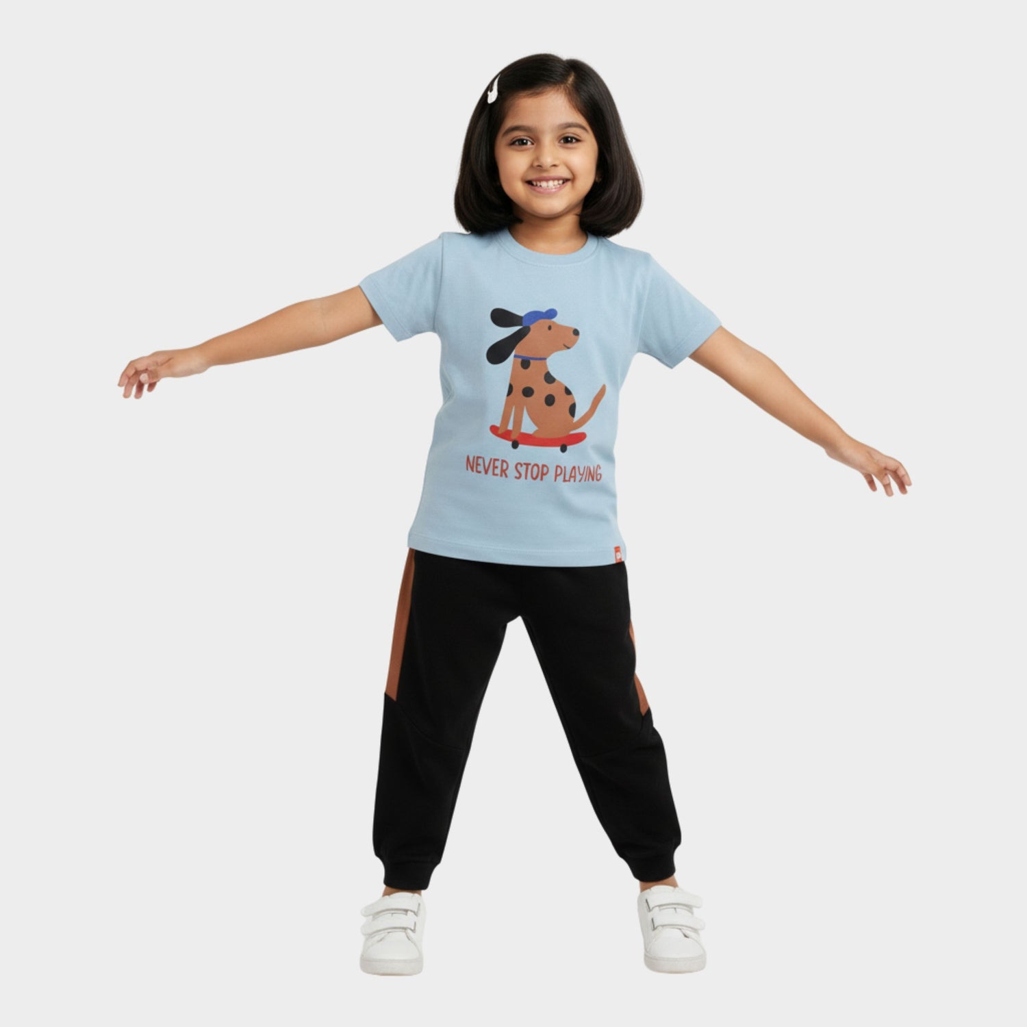 Half Sleeves Unisex T-Shirt & Joggers Set | Pup Ride