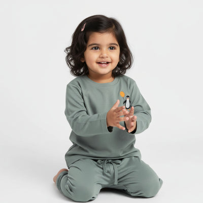 Full Sleeves Unisex Co-ord Set | Penguin Float