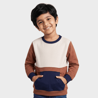 Winter Fleece Sweatshirt | Rust Brown