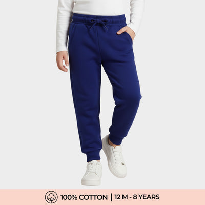 Winter Fleece Joggers | Blue