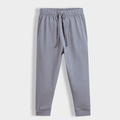 2 Pcs Cotton Joggers | Grey, Blue