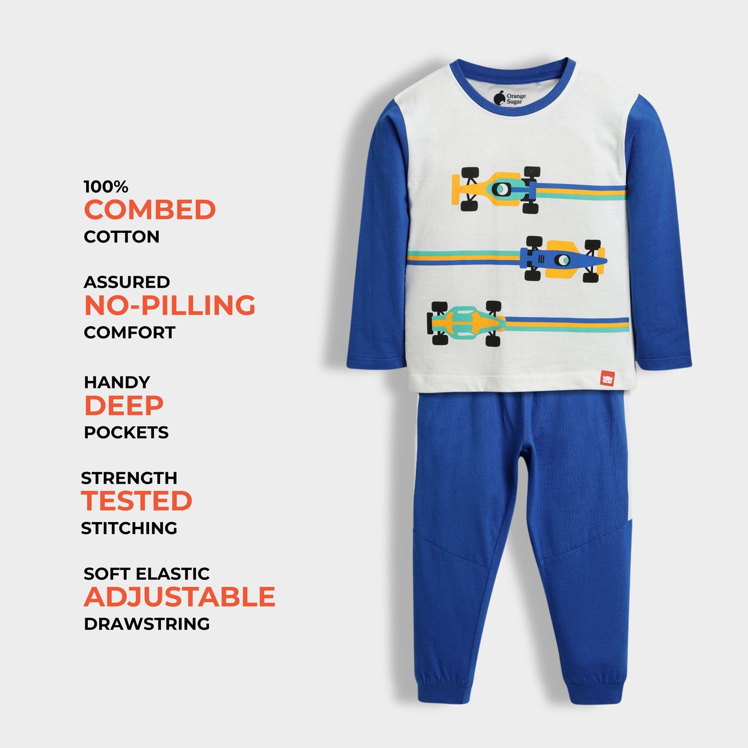 Full Sleeves Unisex Co-ord Set | Formula Racing