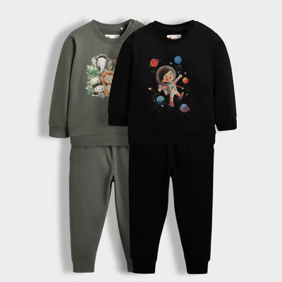 2 Pack Sweatshirt & Joggers | Space Kid , Wild Pals