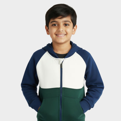 Winter Hoodies | Colour Block Green