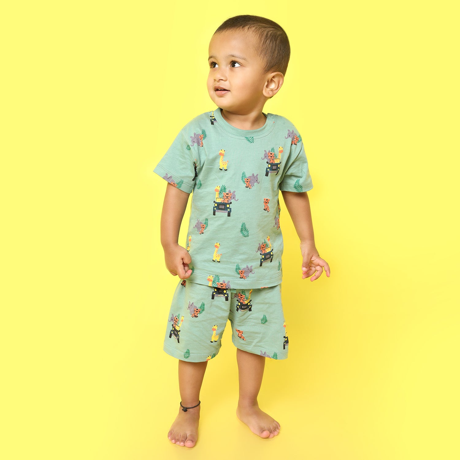T-Shirt & Shorts Unisex Co-ord Set | Jungle Safari