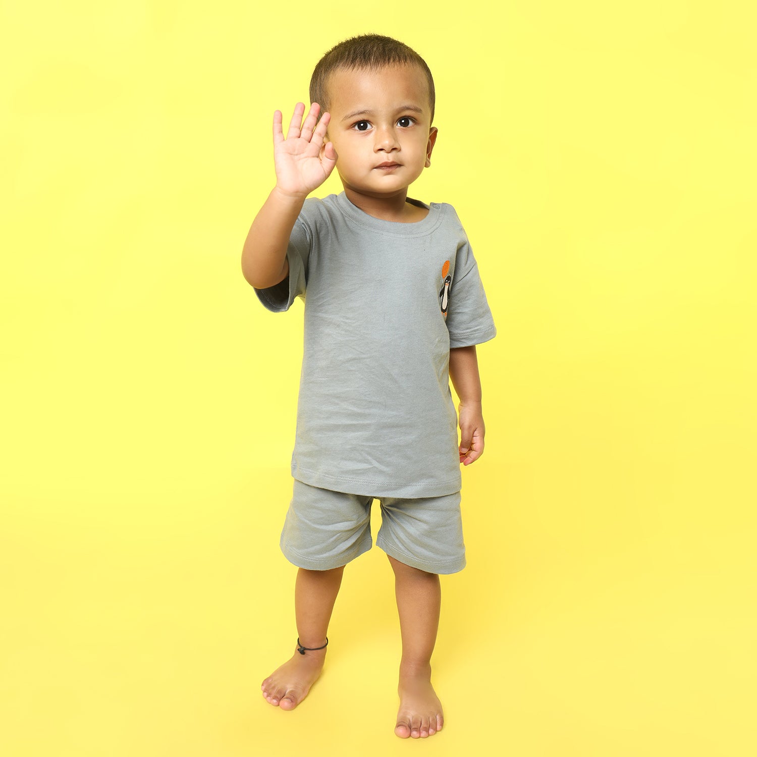 T-Shirt & Shorts Unisex Co-ord Set | Penguin Float