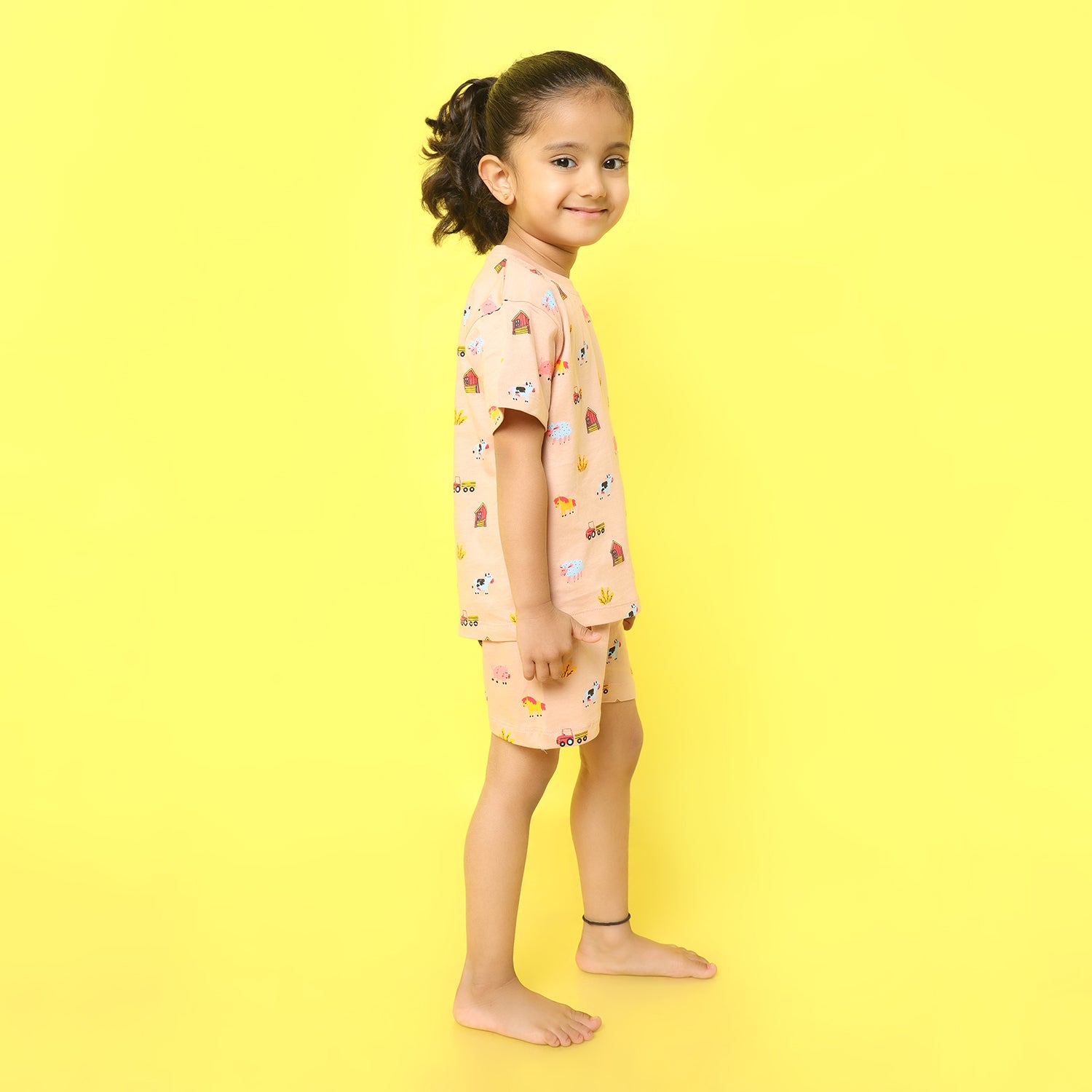 T-Shirt & Shorts Unisex Co-ord Set | Farm Animals