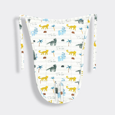 6 Pack Muslin Nappies | Zoo, Black Dots, Black Heart