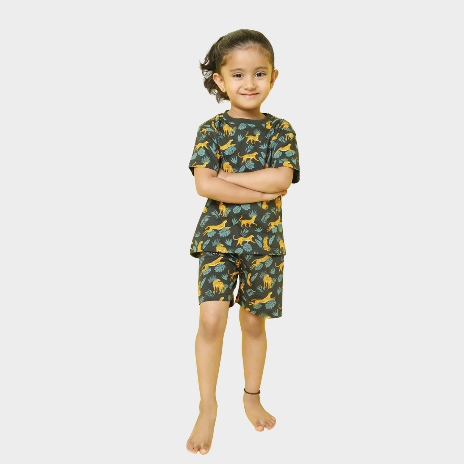 T-Shirt & Shorts Unisex Co-ord Set | Cheetah Chase