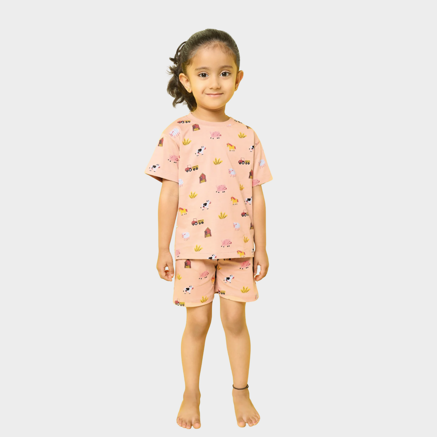T-Shirt & Shorts Unisex Co-ord Set | Farm Animals