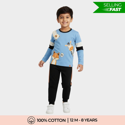 Full Sleeves Unisex T-Shirt & Joggers | Peek A Boo