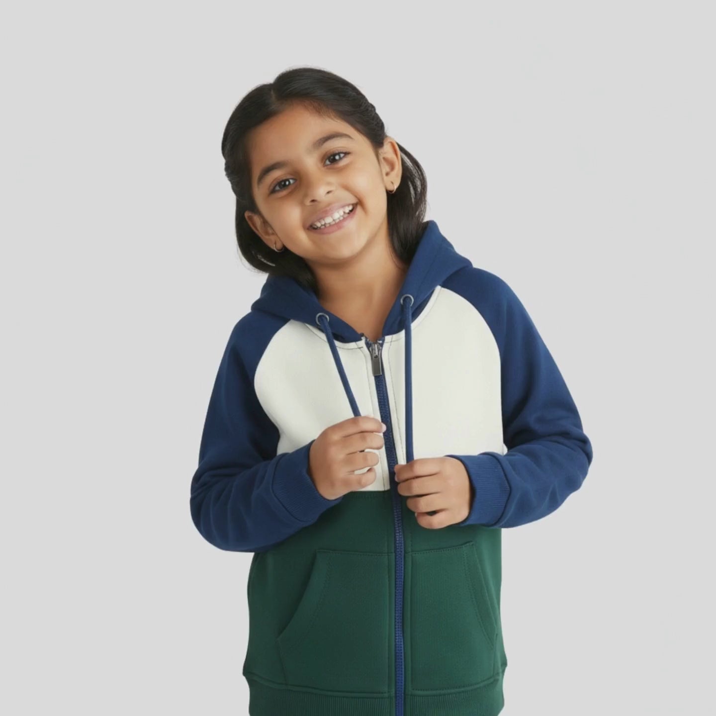 Winter Hoodies | Colour Block Green