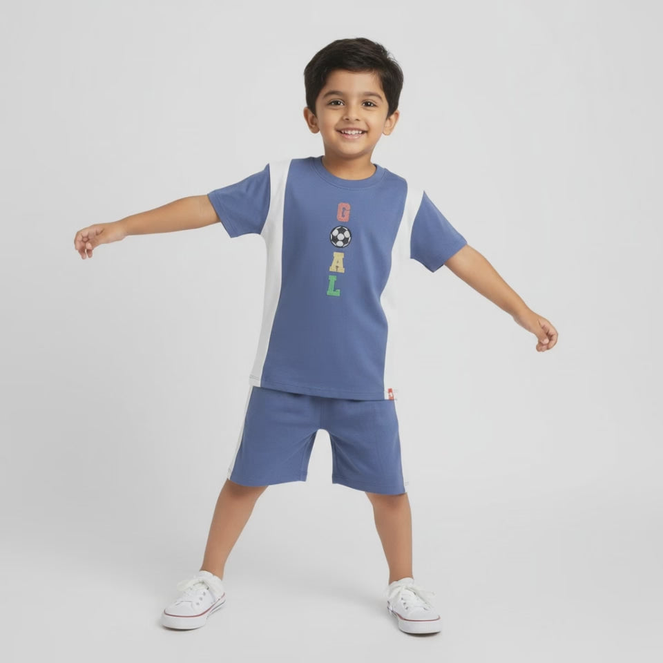 T-Shirt & Shorts Unisex Co-ord Set | Goal Time