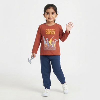 Full Sleeves Unisex T-Shirt & Joggers Set | Super Fixer