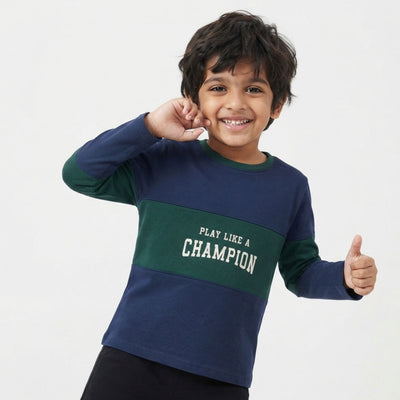 Full Sleeves Tee | Colorblock Champion