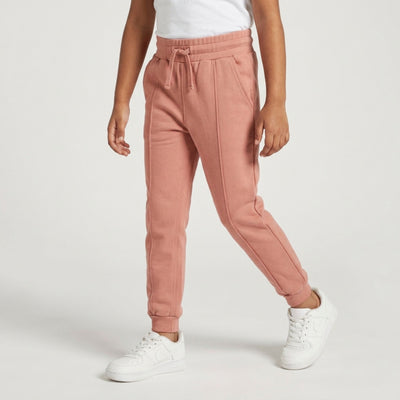 Girls Interlock Joggers | Honey Brown