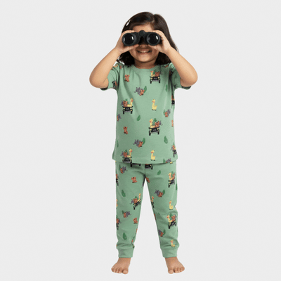 Half Sleeves Unisex Co-ord Set | Jungle Safari