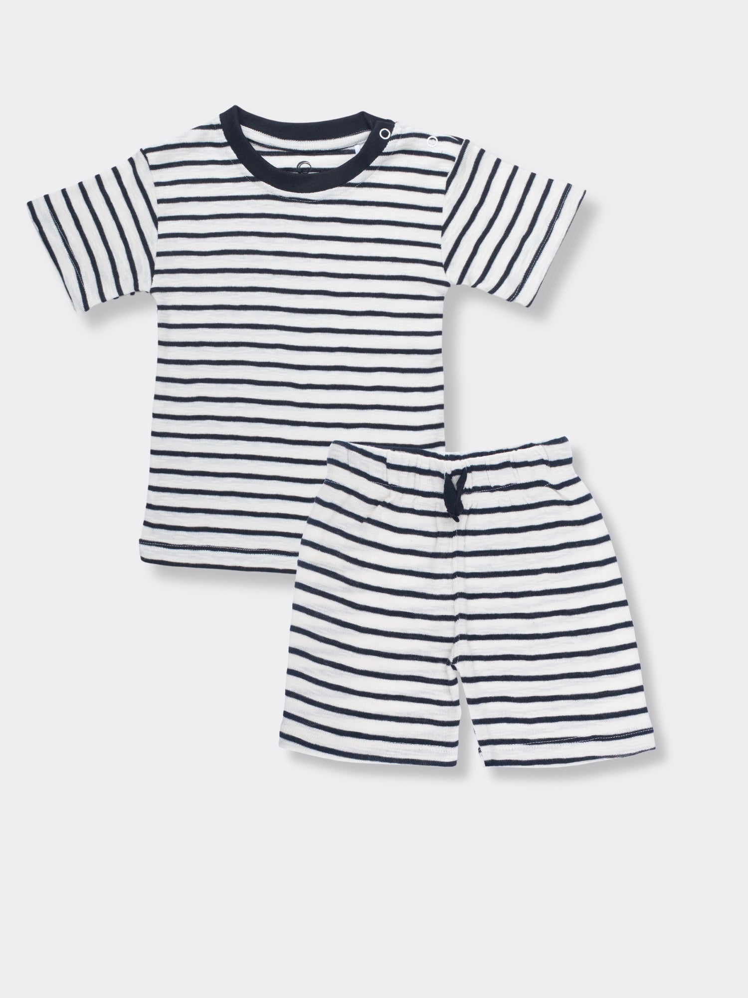 T-Shirt & Shorts Unisex Co-ord Set | Zebra Stripes